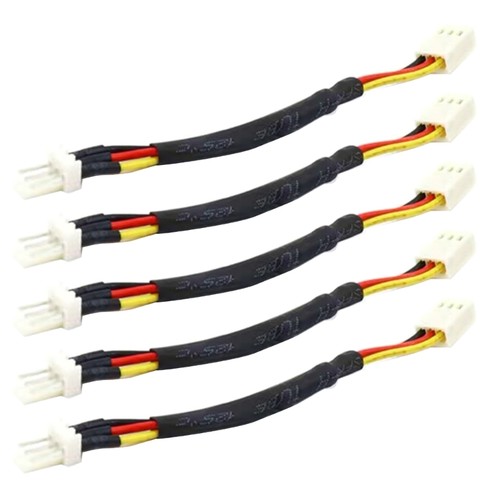 Fan Speed Reduce Noise Extension Resistor Cable Wire 3Pin Male to Female Line x5 - Zdjęcie 7 z 9