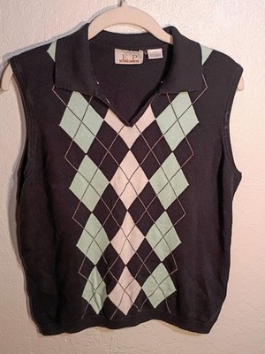Women's ''E P PRO'' Polo Sweater Vest in a size Large (L/G)