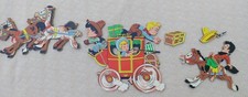 Vintage 1950's Dolly Toys Cowboy Western Nursery Wall Plaque Baby Decor