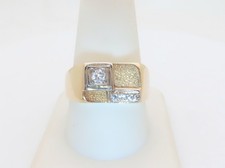 14k Mens Diamond Rings Natural Executive Diamond Ring Solid Gold Size 10.75 R625