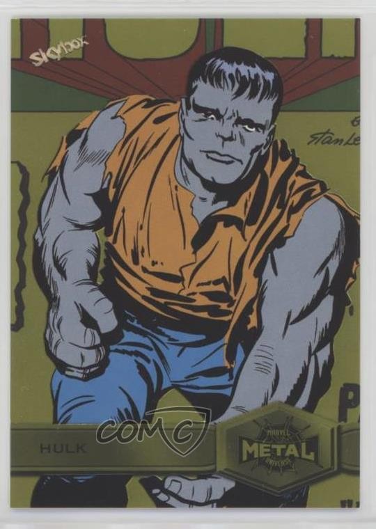 2022 Marvel Metal Universe Spider-Man High Series Gold Light FX Hulk #133 0tp5