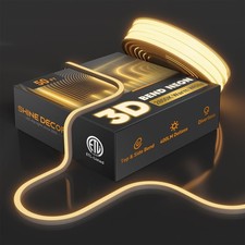 3d Led Neon Rope Lights Ac 120v Top Side Bend 400lm Dotless Driverless Ip...