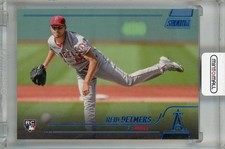 2022 Topps Stadium Club Reid Detmers Blue Foil 208 Rc 10/50 Los Angeles Angels