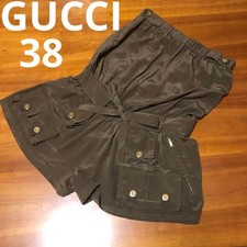 USED GUCCI SILK JUMPSUIT DRESS AND SHORTS, SIZE 38 GOOD