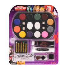 Face Paint Palette Halloween Makeup Kit for Kids - Fake Blood Body Paint Colorfu