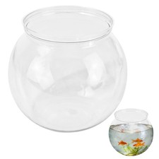 Mini Plastic Fish Bowl 27oz Unbreakable Aquarium Vase for Decor or Events