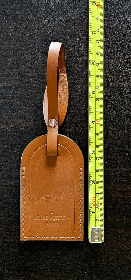 NUEVA etiqueta de equipaje de cuero Louis Vuitton Foto 3 de 4