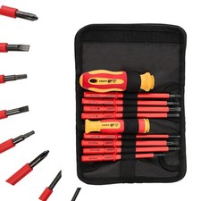 10-in-1 Electrician Insulated Screwdriver Set...