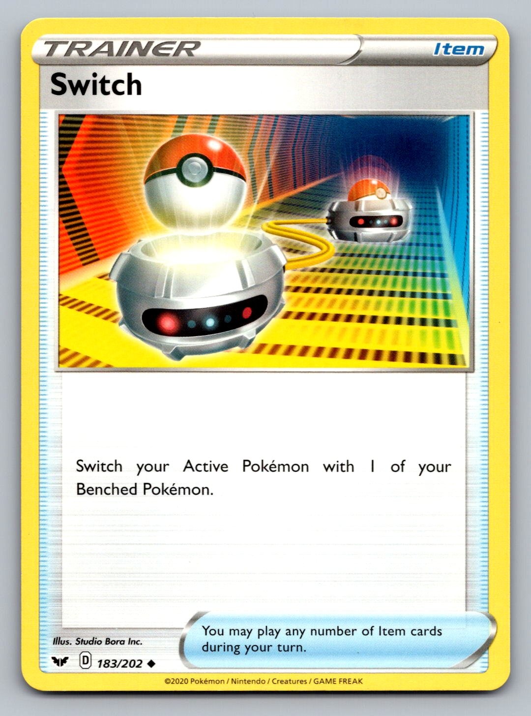 Pokemon TCG SWSH01: Sword & Shield Base Set Switch 183/202