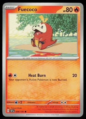Fuecoco 029/191 Common Surging Sparks Pokemon Near Mint
