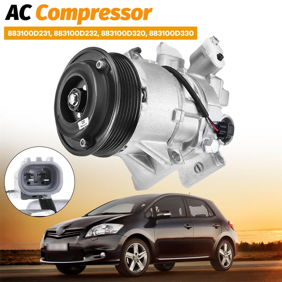 Klimakompressor Klimaanlage für Toyota Corolla Yaris Auris 2005-2016 883100D200 - Bild 3 von 4