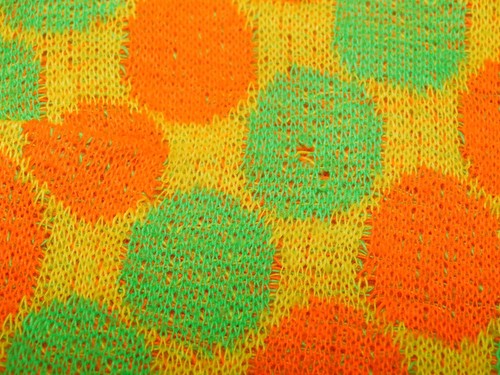VTG 60s 70's MICRO DRESS MINI GEOMETRIC CIRCLES KNIT POLY XS/S MOD GOGO GROOVY, $35 - Photo 14