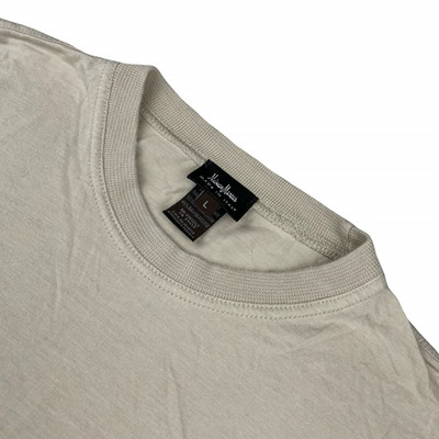 Neiman Marcus Men's Cotton/Rayon Crewneck S/S T-Shirt Beige   Italy   Large