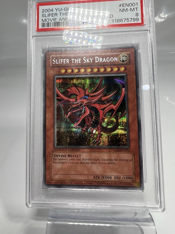 Slifer the Sky Dragon YMA PSA 8 Secret Rare Ani-Manga Promo #EN001 Yugioh 2004 - Image 2 of 4