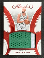 Derrick White 2024-25 Panini Flawless Flawless Patch Ruby /15 #P-DWH