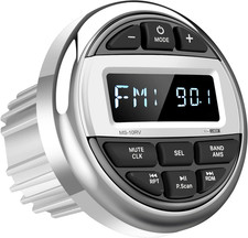 Bluetooth Marine Boat Radio Receiver: Waterproof Marine Gauge Stereo System - HD