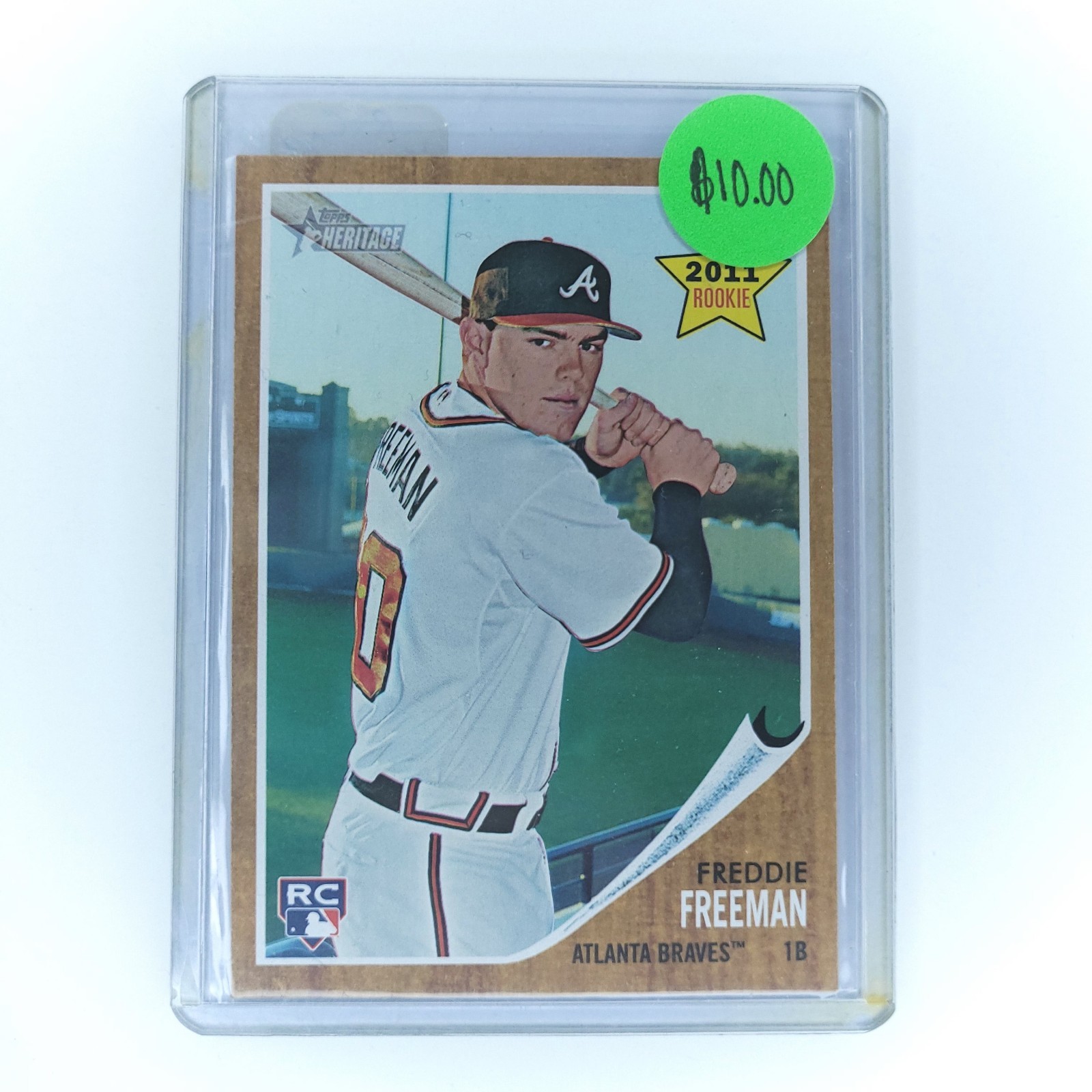 FREDDIE FREEMAN - 2011 Topps Heritage #76 (RC) Rookie!
