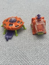 Vintage. 1970s-80s Bruder Space Toys Made In Germany Clean, Alien Orange Figures