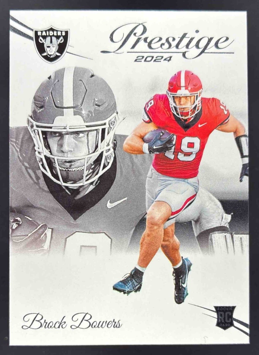 2024 Panini Football Prestige Brock Bowers #305 RC Las Vegas Raiders