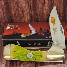 Steel Warrior SW105KLJ Choctaw Lockback Folding Pocket Knife 3.25" Closed