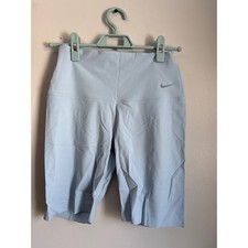 Nike Zenvy Dri-FIT Training Bike Shorts Womens Medium Light Blue Athletic