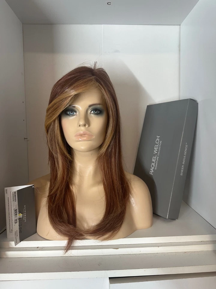 Pelucas de niña Vegas encaje frontal mono atado a mano LA PELUCA HIPNOTIZADO ROJO ESCARCHA Foto 3 de 4