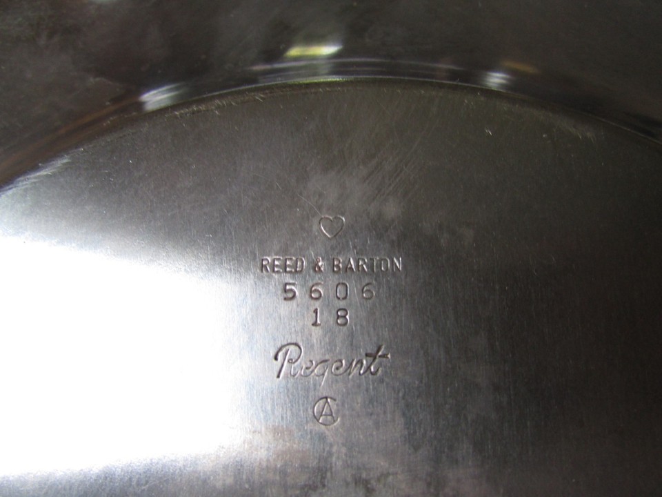 Vintage Reed & Barton D5600 Regent- Sterling Silver Plated -4 pc ...