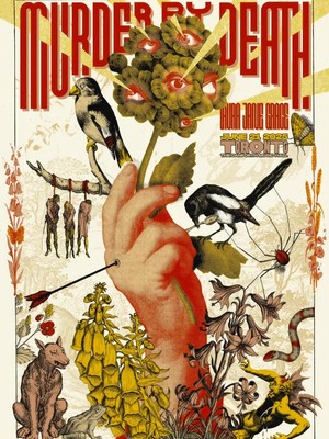 Surreal Collage Wall Poster Print Featuring Hand, Birds, Flowers And Botanical