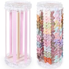 Bow Holder for Girls Hair Bows,Pink Hair Bow Organizer, Hair Clips Stand Hair Ac