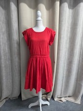 Marc By Marc Jacobs Skipper Red Short Sleeve Mini Dress Size 6