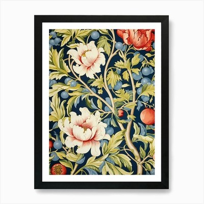 William Morris Tapete 69 Art Pri gerahmtes Wandbild Poster Leinwanddruck Bild