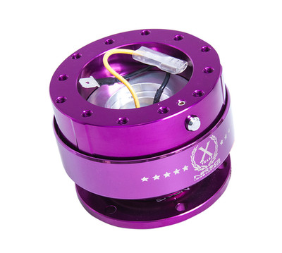 NRG Steering Wheel Quick Release Generation 2.0 Purple Body/Ring SRK-200PP