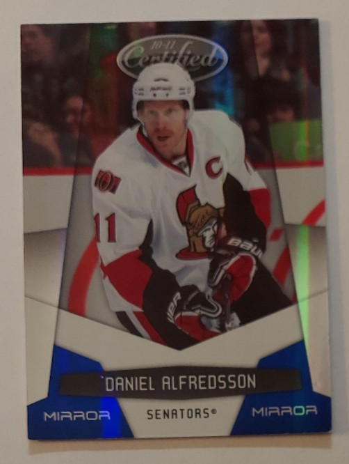 Daniel Alfredsson (Senators) 2010-11 Panini Certified hockey MIRROR BLUE /100