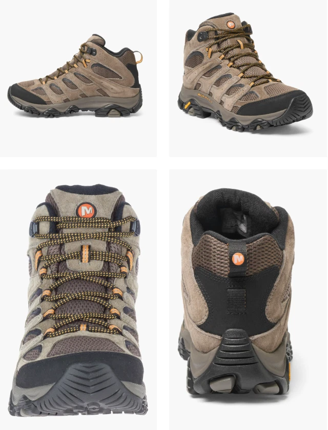 Merrell Moab 3 Mid Hiking Boots - Men's Color Walnut - Image 4 of 4