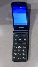 Used Alcatel Go Flip 4G VoLTE Black Cellular Flip Phone  4044V