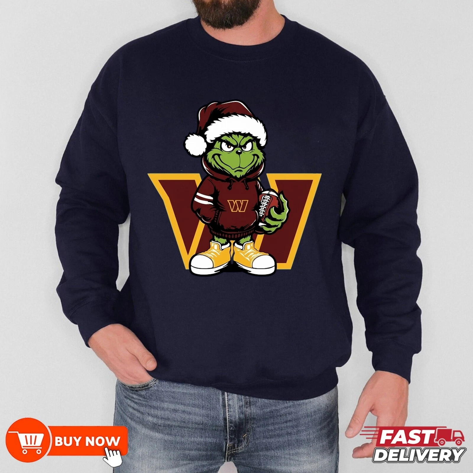 Washington Commanders funny character football Football Sweatshirt