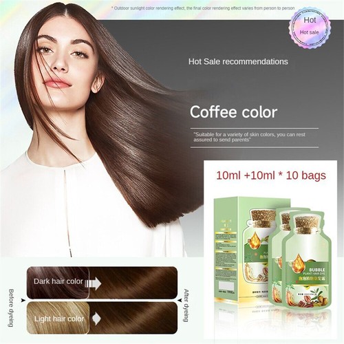 Champú tinte para el cabello planta burbuja 200 ml tinte para el cabello champú color instantáneo para el cabello tinte hágalo usted mismo - Imagen 3 de 10