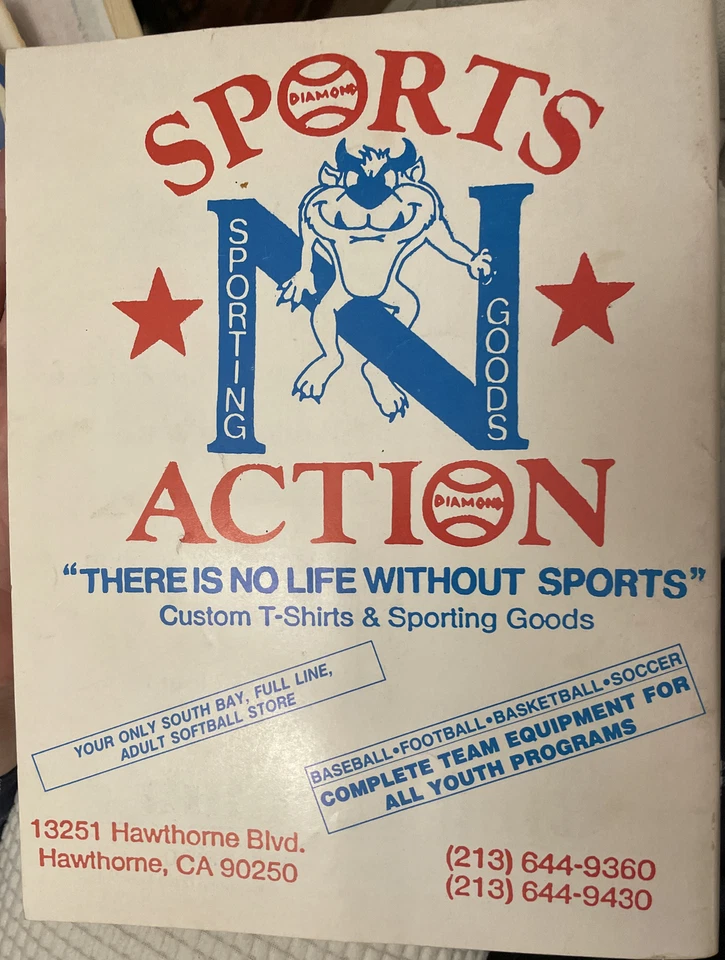 Folleto Anuario Little League Baseball and Softball All Stars District 37 1988 Foto 3 de 3