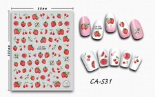 Nail art 3D stickers decal strawberry watermelon cherry strawberry flowers CA531