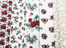 Tessuti al metro e Tovaglie Diverse Fantasie Natalizie |Made in Italy|100%Cotone