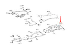MERCEDES-BENZ GLE W167 Rear Left Bottom Protection Trim A1676803500