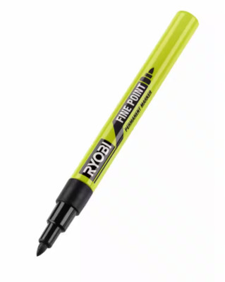 RYOBI Black Fine Point Permanent Workshop Black Marker