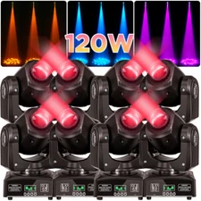 120W Moving Head Stage Lighting RGBW Gobo Spot LED DMX Beam DJ Party Club Light