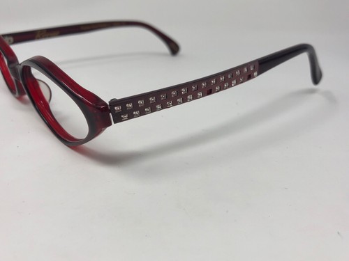 REVUE DESIGNER Eyeglasses Frame Womens France J304 06 Crystal Red HK03