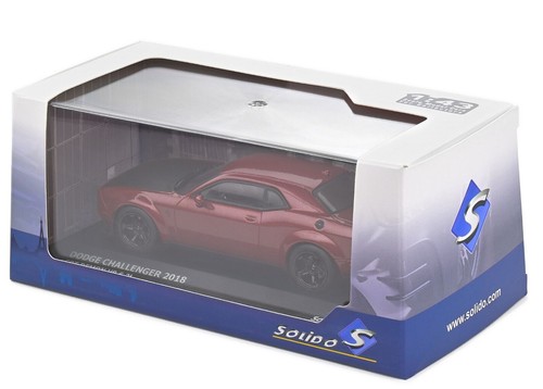Coche modelo diecast rojo 1/43 Dodge Challenger SRT Hellcat de Solido S4310304 - Imagen 11 de 11