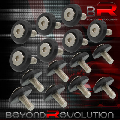 Universal Exterior Dress-Up Flat M6 Fender Washer M6X20 Bolt Screw On 15PCS Kit