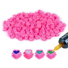 50/100/200pcs Disposable Microblading TattooInk Cup Pigment Holder Container Cap