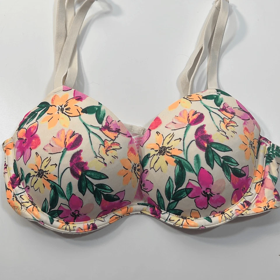 Sujetador Victoria's Secret Arizona Body Algodón Orgánico Demi Multicolor Talla 32A Foto 3 de 4