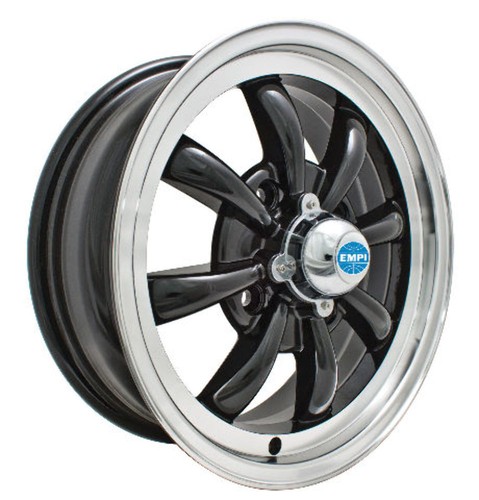 EMPI GT-8-Spoke EMPI 5.5 X 15 GLOSS BLACK wheel bug Type 1 2 3 ,4-130