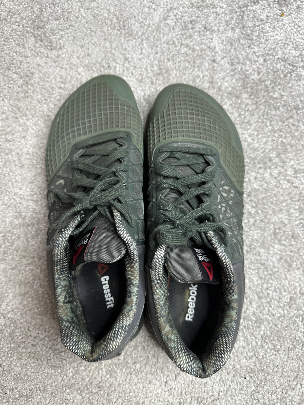 Reebok Crossfit CF74 All Army Green Workout Shoes Me… Gem